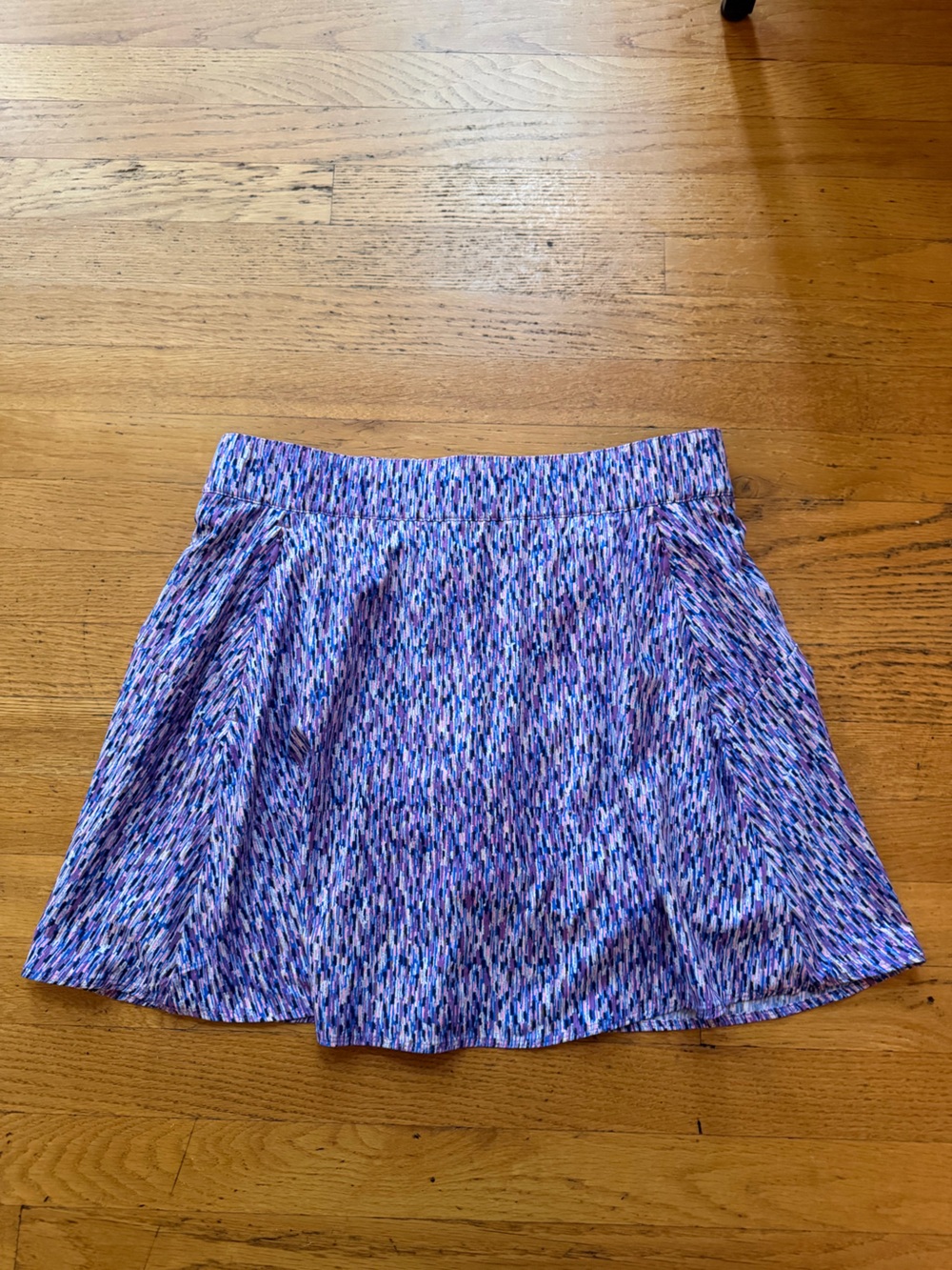Talbots Purple Multi Pleated A-Line Athletic Skirt